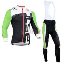 Maglia Castelli manica lunga 2014 nero e verde