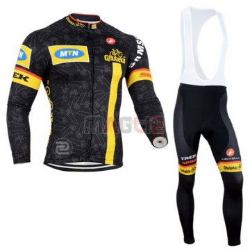 Maglia MTN manica lunga 2014 nero e giallo