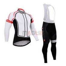 Maglia Castelli manica lunga 2015 bianco e rosso