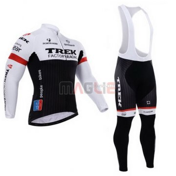 Maglia Trek manica lunga 2015 bianco e nero