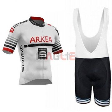 Maglia Arkea Samsic Manica Corta 2019 Bianco Rosso