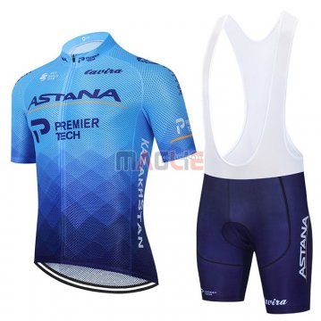 Maglia Astana Manica Corta 2021 Blu