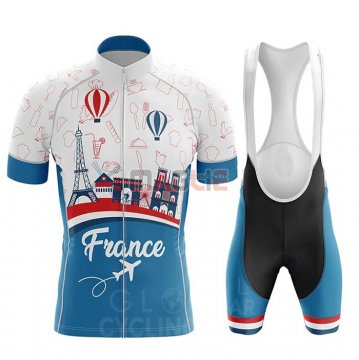 Maglia Campione Francia Manica Corta 2020 Celeste Bianco Rosso