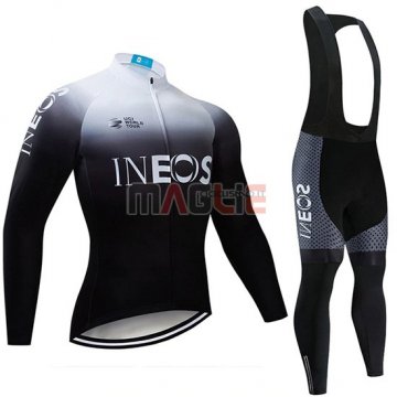 Maglia Castelli Ineos Manica Lunga 2019 Bianco Nero