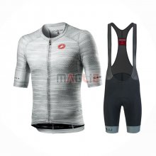 Maglia Castelli Manica Corta 2021 Grigio Bianco