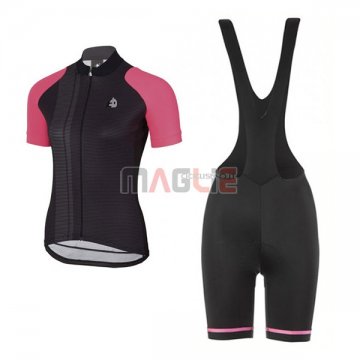 Maglia Donne Etxeondo NEO Manica Corta 2017 Nero e Rosa