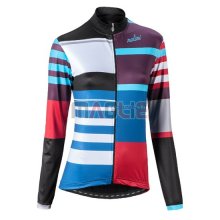 Maglia Donne Nalini manica lunga 2016 nero e rosso