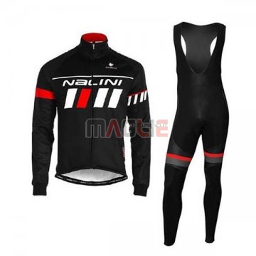 Maglia Nalini Manica Lunga 2020 Nero Rosso Bianco