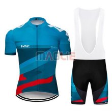 Maglia Northwave Manica Corta 2019 Blu Rosso