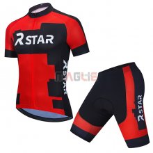 Maglia R Star Manica Corta 2021 Nero Rosso(1)