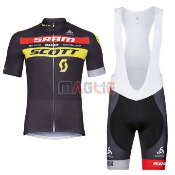 Maglia Scott Sram Manica Corta 2018 Nero