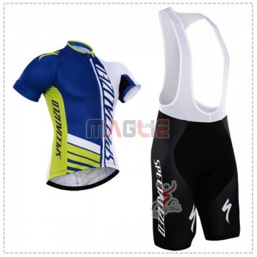 Maglia Specialized Manica Corta 2018 Blu Verde Bianco