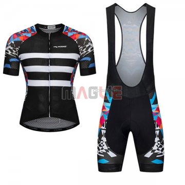 Maglia Ykywbike AA12 ADH12 Manica Corta 2017 Nero e Bianco