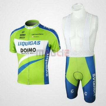 Maglia Liquigas manica corta 2010 blu e verde