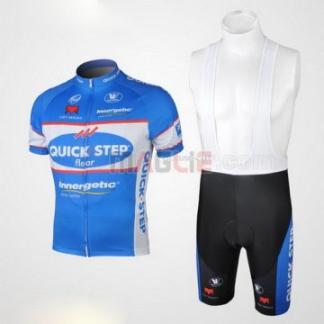 Maglia Quick Step manica corta 2010 celeste