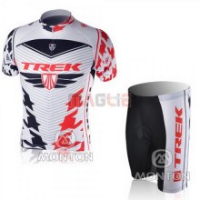 Maglia Trek manica corta 2010 rosso e bianco