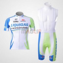 Maglia Liquigas manica corta 2011 bianco e verde