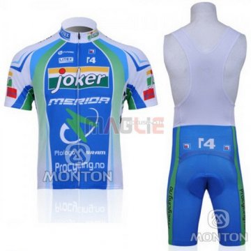 Maglia Merida manica corta 2011 bianco e blu