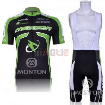 Maglia Merida manica corta 2011 nero e verde