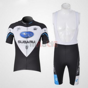 Maglia Subaru manica corta 2011 nero e bianco