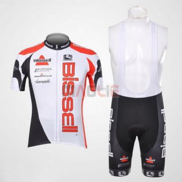 Maglia Bissell manica corta 2012 bianco e rosso