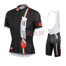 Maglia Castelli manica corta 2016 rosso e nero