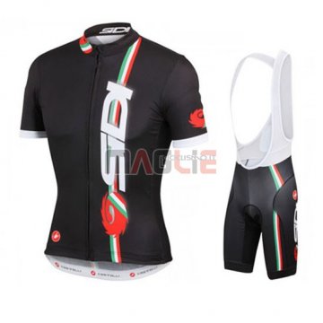 Maglia Castelli manica corta 2016 rosso e nero