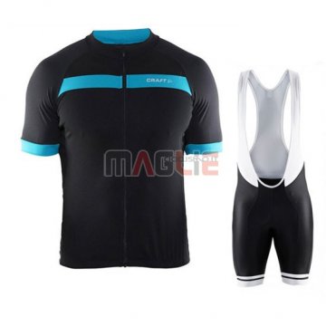 Maglia Craft manica corta 2016 nero e blu