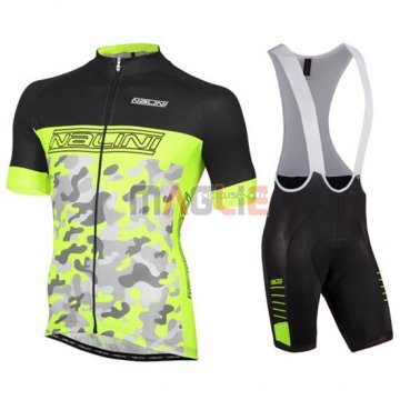 Maglia Nalini manica corta 2016 verde e nero