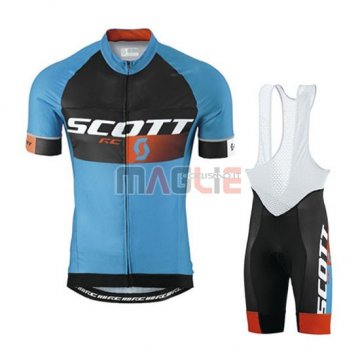 Maglia Scott manica corta 2016 blu e arancione