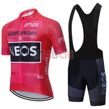 Maglia Ineos Manica Corta 2020 Rosa Nero