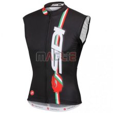 Gilet antivento SIDI 2014 nero e rosso