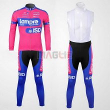 Maglia Lampre manica lunga 2013 rosa e celeste