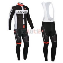 Maglia Cervelo manica lunga 2013 bianco e nero