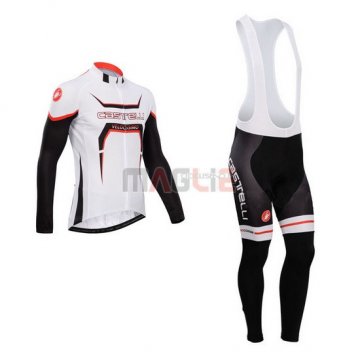 Maglia Castelli manica lunga 2014 nero e bianco