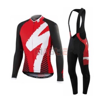 Maglia Specialized manica lunga 2016 rosso e nero