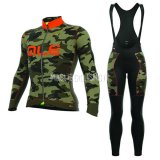 Maglia ALE Camo Manica Lunga 2017 Arancione e Nero