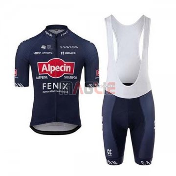 Maglia Alpecin Fenix Manica Corta 2020 Blu Rosso