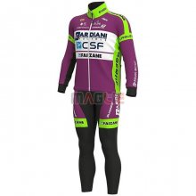 Maglia Bardiani Csf Manica Lunga 2020 Viola Verde