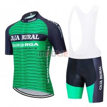 Maglia Caja Rural Manica Corta 2020 Verde Nero