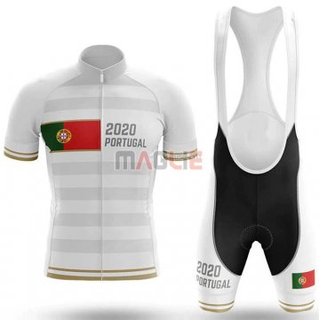 Maglia Campione Portugal Manica Corta 2020 Bianco(1)