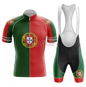 Maglia Campione Portugal Manica Corta 2020 Verde Rosso