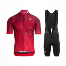 Maglia Castelli Manica Corta 2021 Scuro Rosso