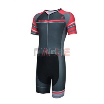 Maglia Emonder-Triathlon Manica Corta 2019 Nero Grigio Rosso