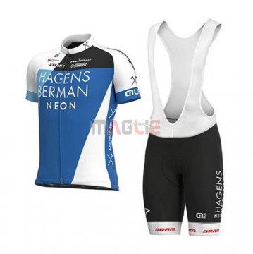 Maglia Hagens Berman Axeon Manica Corta 2020 Blu Bianco