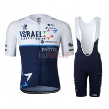 Maglia Israel Cycling Academy Manica Corta 2021 Academy Blu Bianco