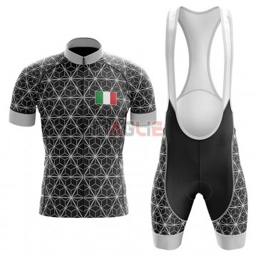 Maglia Italia Manica Corta 2020 Nero Grigio