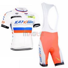 Maglia Katusha manica corta 2015 bianco