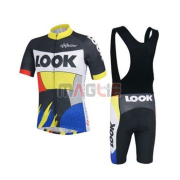 Maglia Look Giallo Manica Corta 2018 Blu Nero