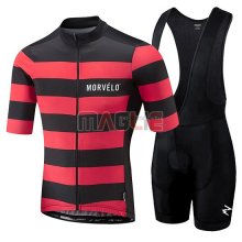 Maglia Morvelo Manica Corta 2018 Nero e Rosso